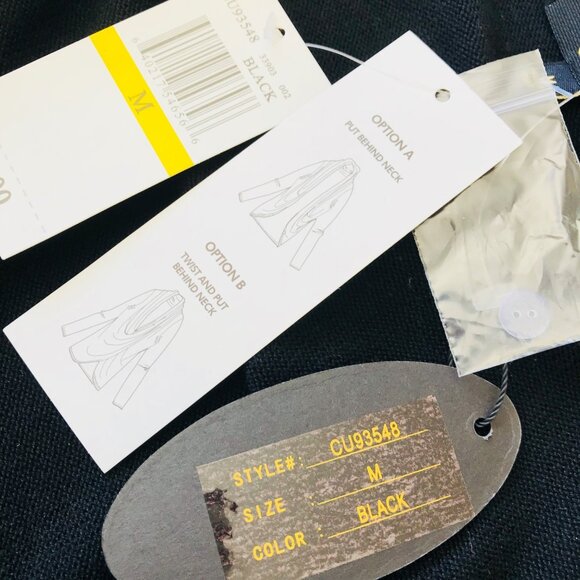 Cupio Women's Black Drape Cardigan Sweater Versatile Two-Way Styling Size Medium - Picture 4 of 11